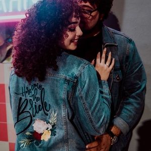 david's bridal jean jacket